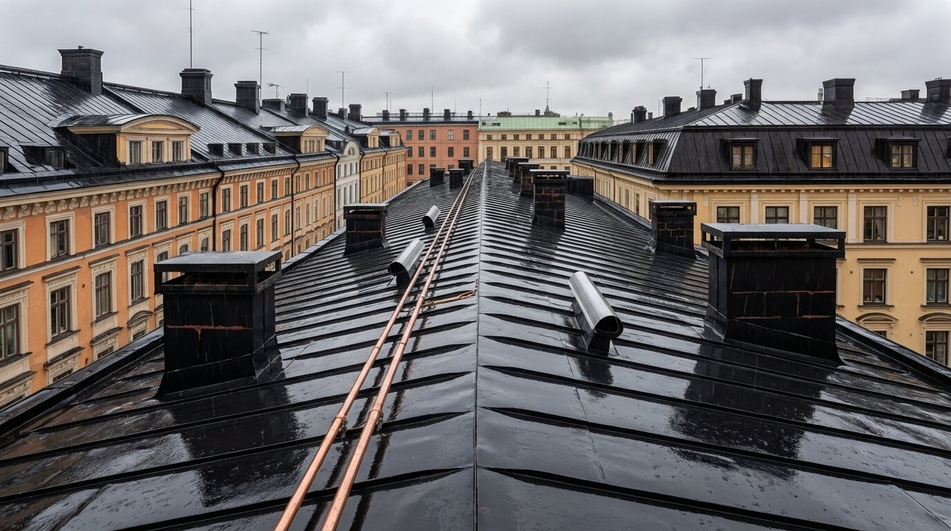 Installation av Takvarmes